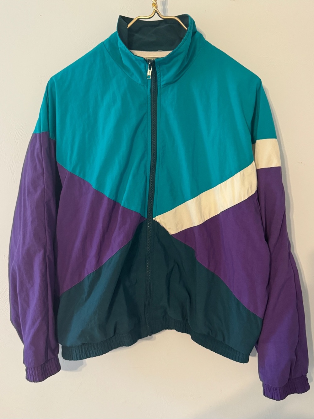 VTG 80s 90s Westbound Sport Colorblock Windbreaker Jacket XL  Retro Streetwear